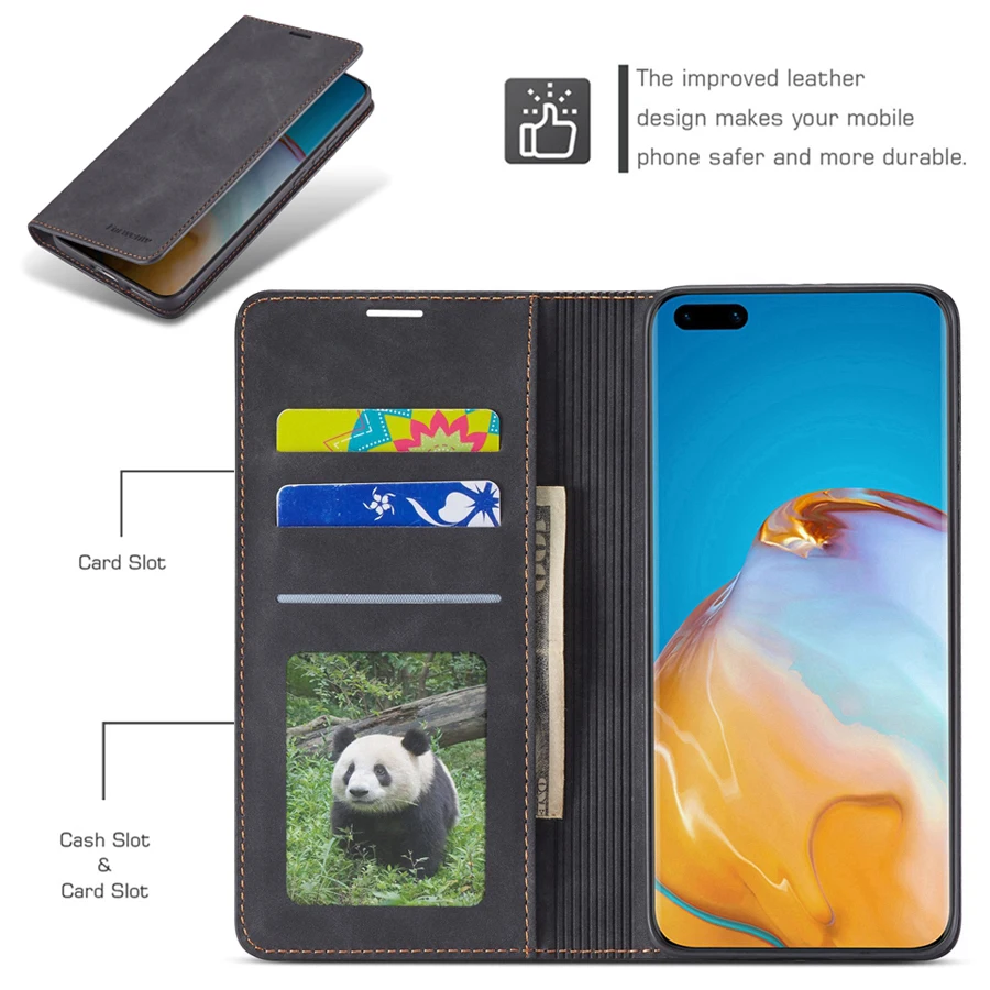 Wallet Flip Leather Case For Huawei P40 P30 P20 Lite Pro + P Smart 2019 2020 Mate 30 20 Lite Pro Honor 10i 10 20 Lite 20S 30i
