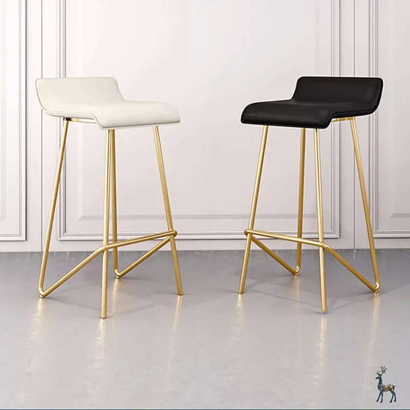 Золотые дизайнерские барные стулья минималистичные металлические Компьютерные