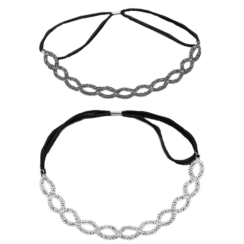 

Vintage Crystal Headband Bridal Headpieces Party Props Stunning Crown Eye-catching Headband Korean-style Dropshipping