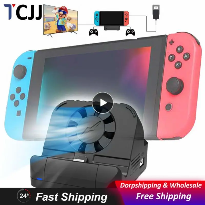

1/2/3PCS Portable Multifunction TV Projector Charging Dock Kit With Cooling Fan USB 3.0 Port For Switch SWITCH OLED