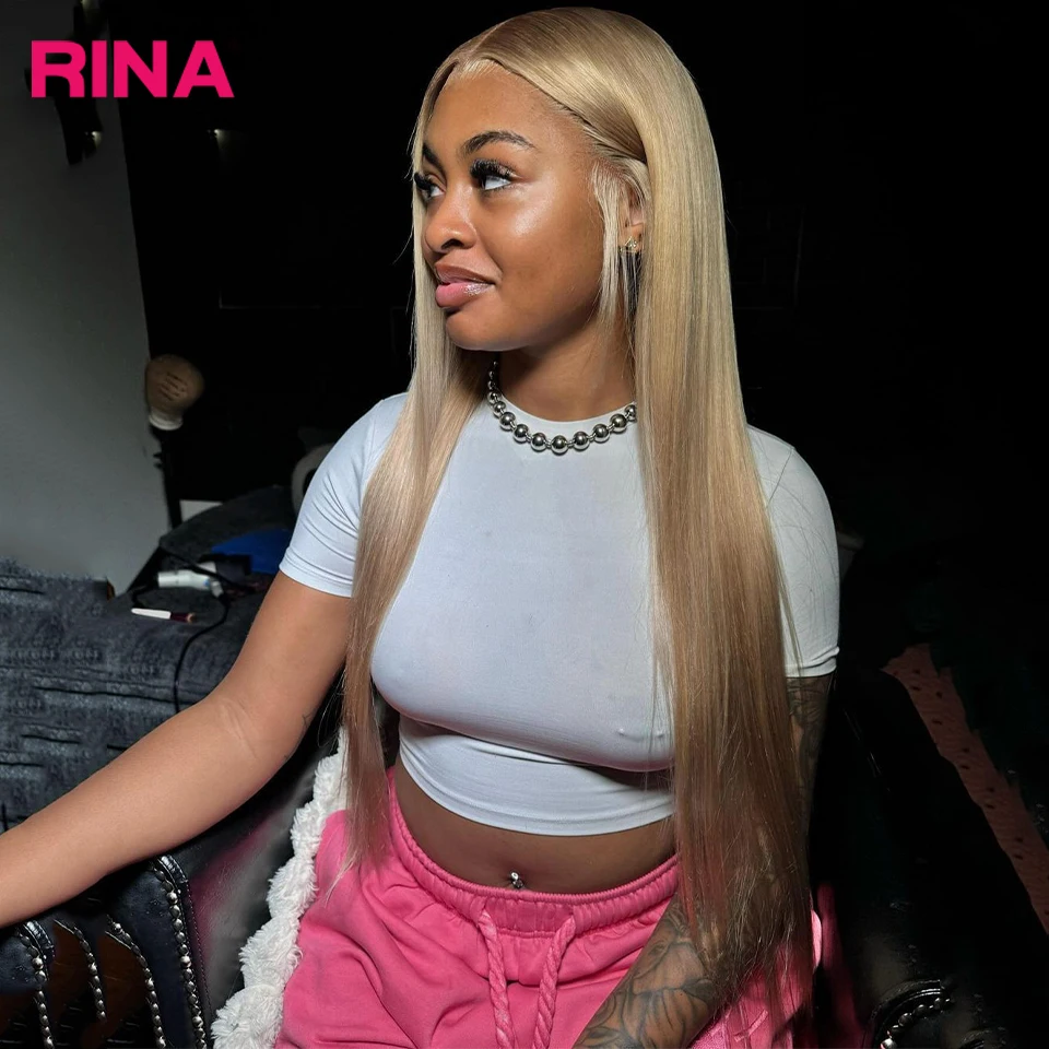 Пепельно-русый цвет прямой парик 13X4 13x6 из натуральных волос предварительно