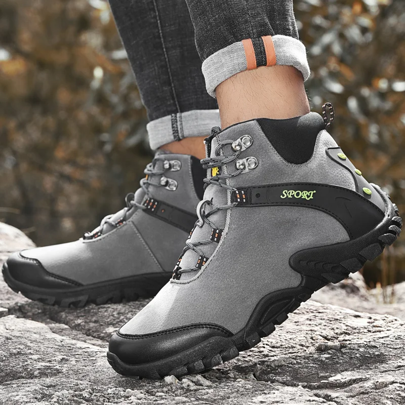 BOANXIL Men Tactical Boots Army Boots 
