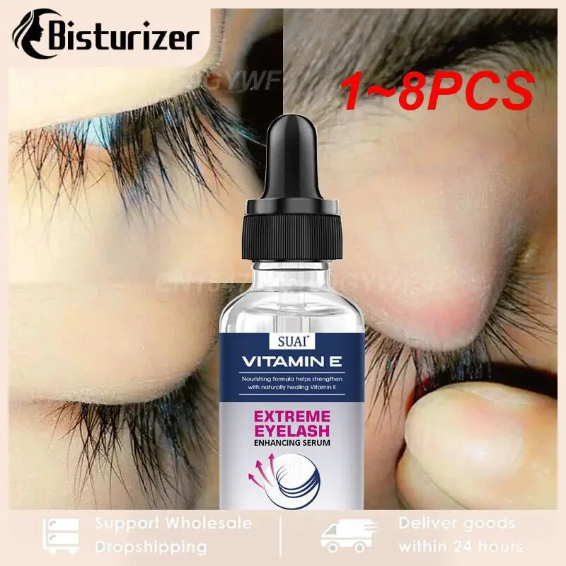 

1~8PCS Eyelash Growth Serum Fast 7 Days Eyelash Enhancer Products Longer Fuller Thicker Lashes Eyelashes Eyebrows Enhancer