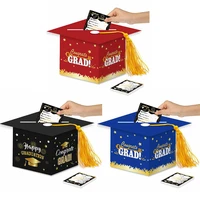 graduation card holder graduation cap shape card holder box wish card ceremony graduation party supplies decoration
