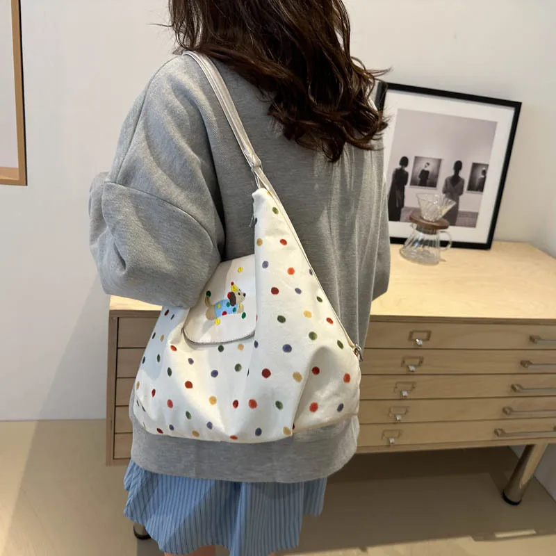 Сумка через плечо новая вместительная Студенческая Осенняя Повседневная Милая