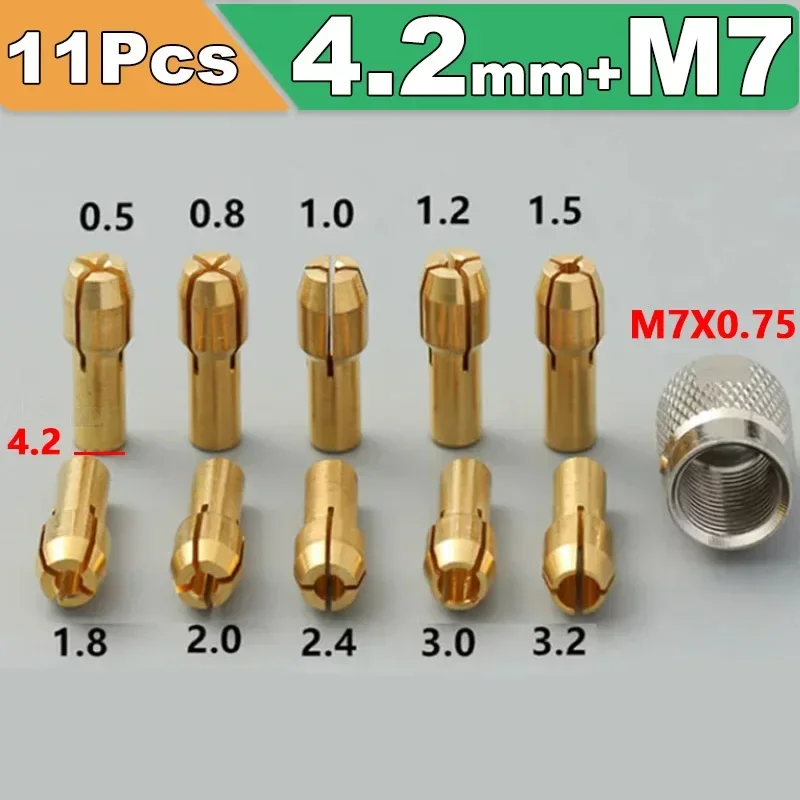 

Латунный цанговый патрон для дрели 0,5-3,2 мм