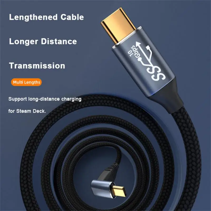 C Elbow Thunderbolt Кабель 10 Гбит/с USB3.1 Gen2 4K/60 Гц PD100W 5A E-MARK Видеопитание для паровой панели