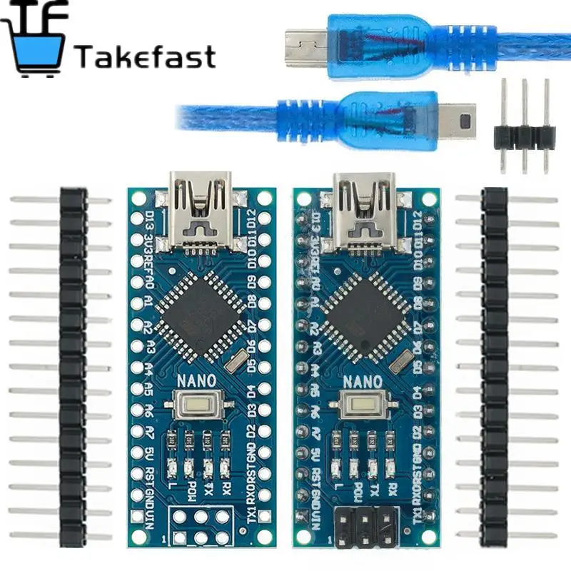 Новая акция для контроллера arduino Nano 3 0 Atmega328 совместимая плата модуля PCB макетная