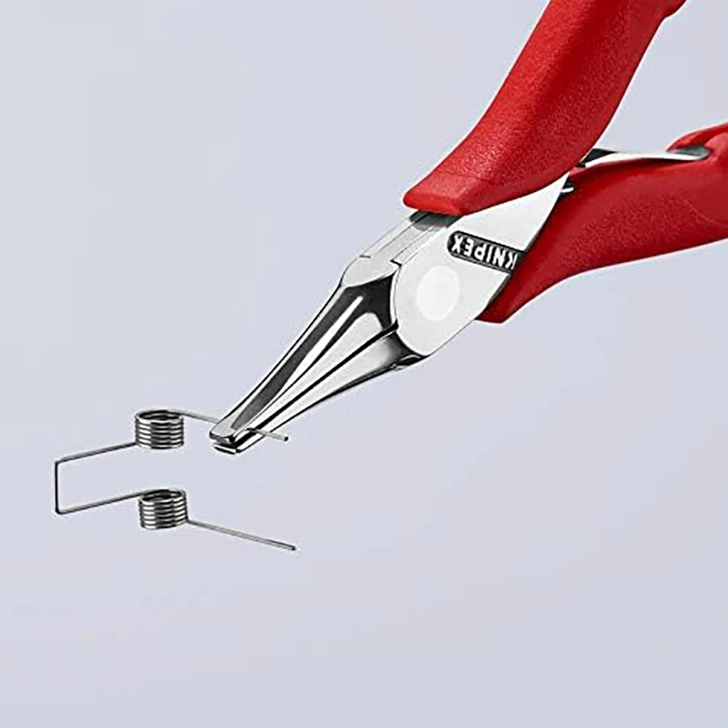 Электронные плоскогубцы KNIPEX 35 11 115 длиной мм прочный конструкционный зажим с