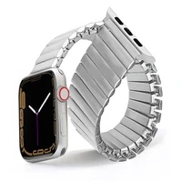 stainless steel strap elastic for apple watch band 44mm 40mm 42mm 38mm watchband for iwatch 6 5 4 3 se band luxury accessories