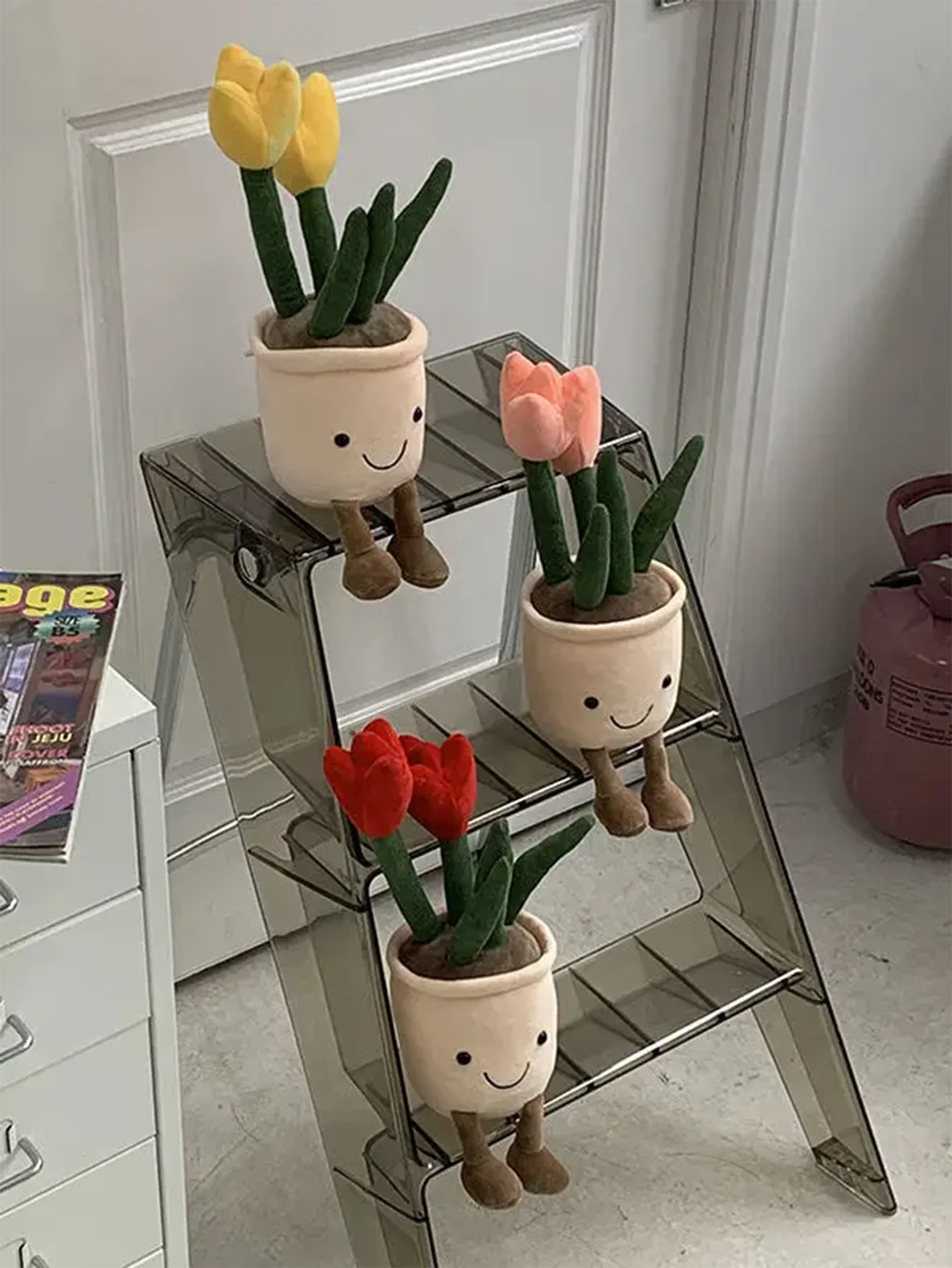 35 См Тканевый Тюльпан Сочные Искусственные Растения Мягкая Игрушка Цветок В