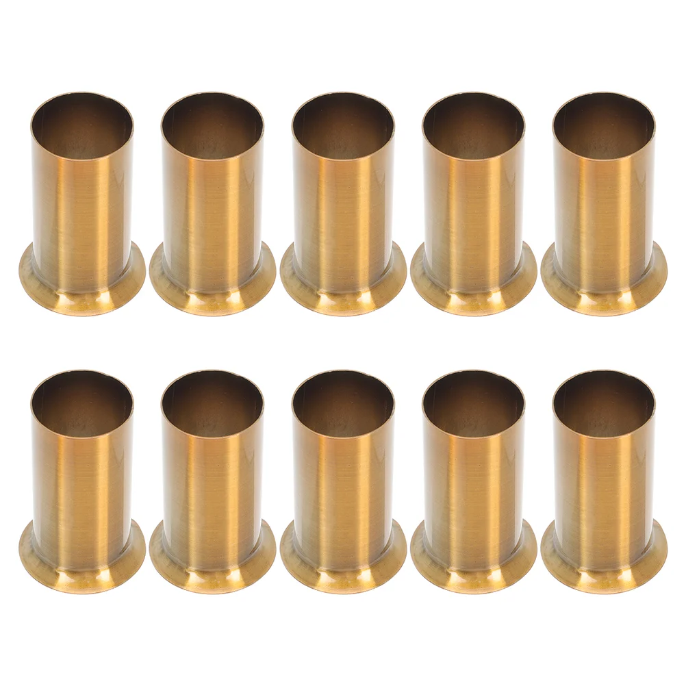 

10 Pcs Chandelier Casing Base Cover Lighting Accessories Iron Lamp Tube Gold Pendant Bulb Holder Outlet Flanging Sleeve