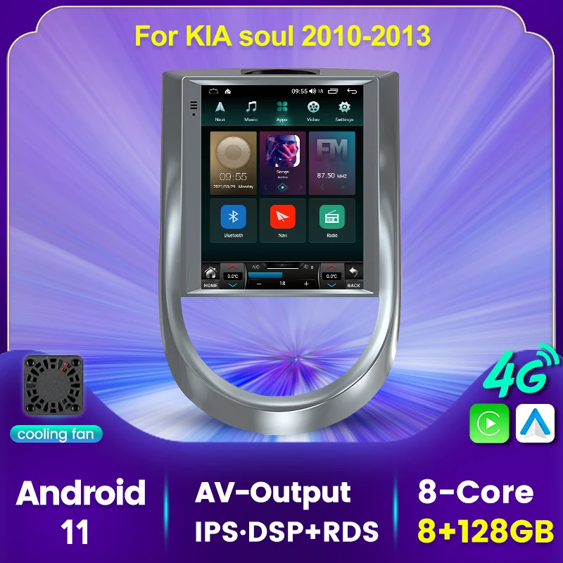 Android 11 8 + 128G IPS DSP автомобильное радио для KIA SOUL 2008 - 2014 навигация GPS стерео