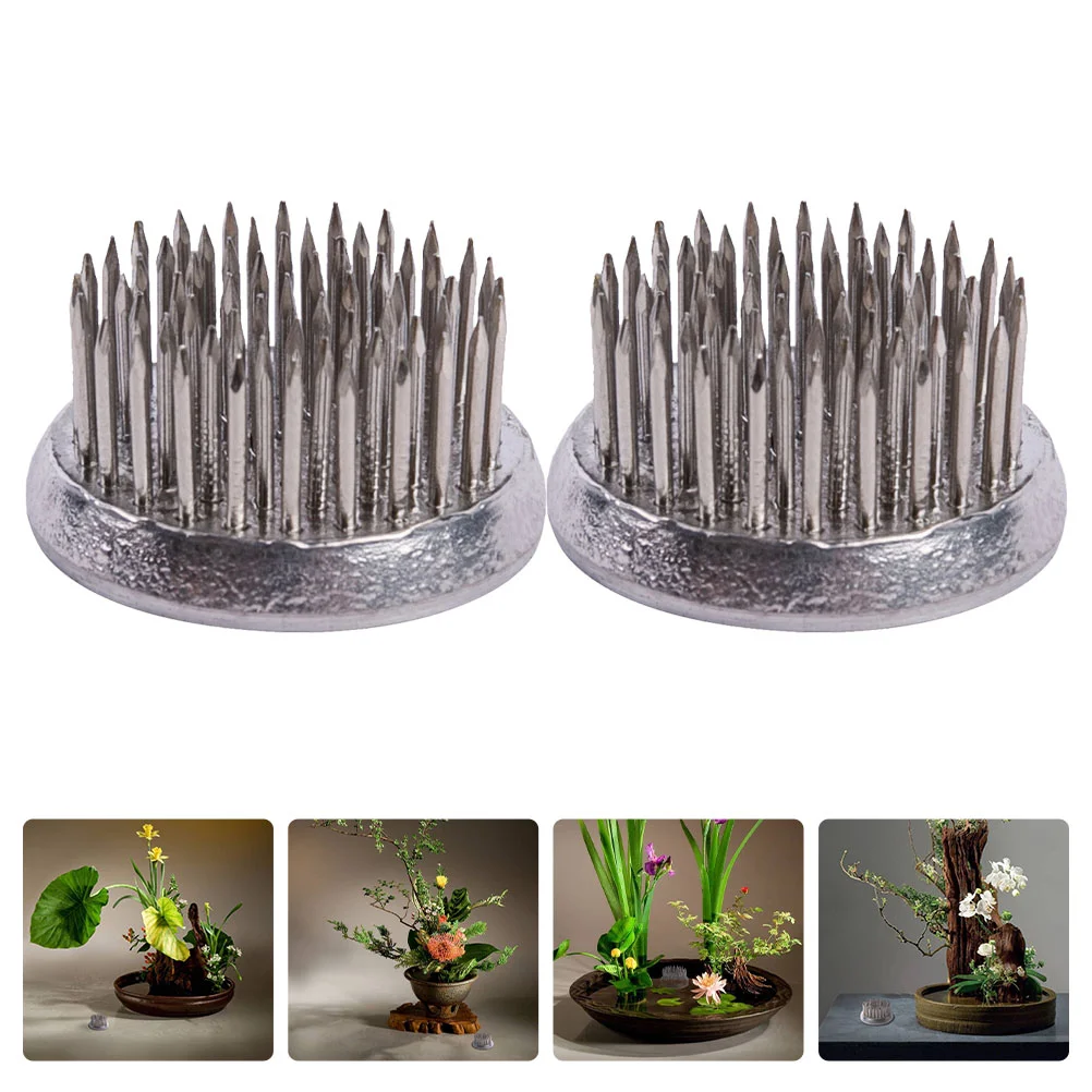 

Flower Frog Pin Floral Holder Arrangement Base Arranging Needle Japanese Arranger Ikebana Kenzan Frogs Fixed Tools Round Spiky