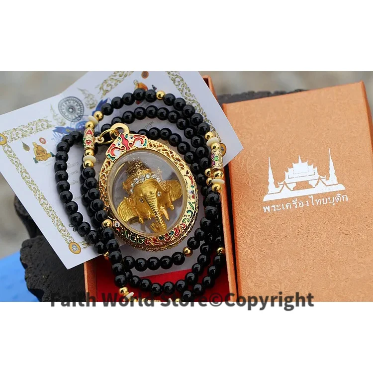 Специальное предложение 2023 Тайланд храм слон Бог богатства Ганеш Будда Амулет