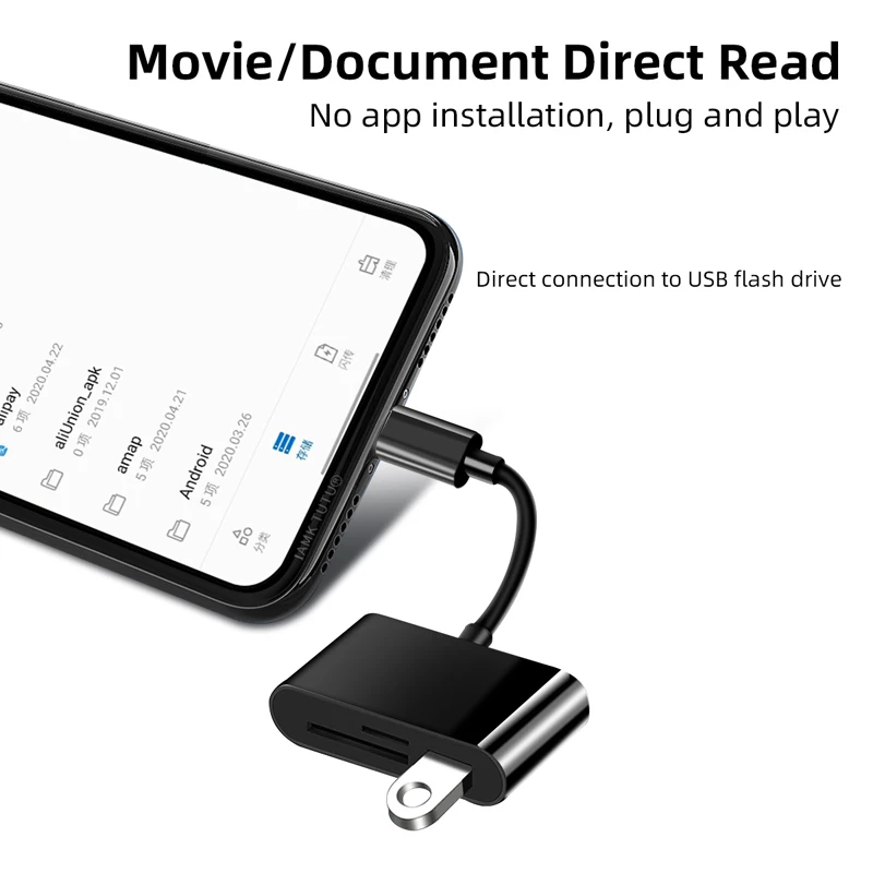 USB OTG адаптер Micro Type C кардридер SD/TF устройство для чтения карт памяти Macbook