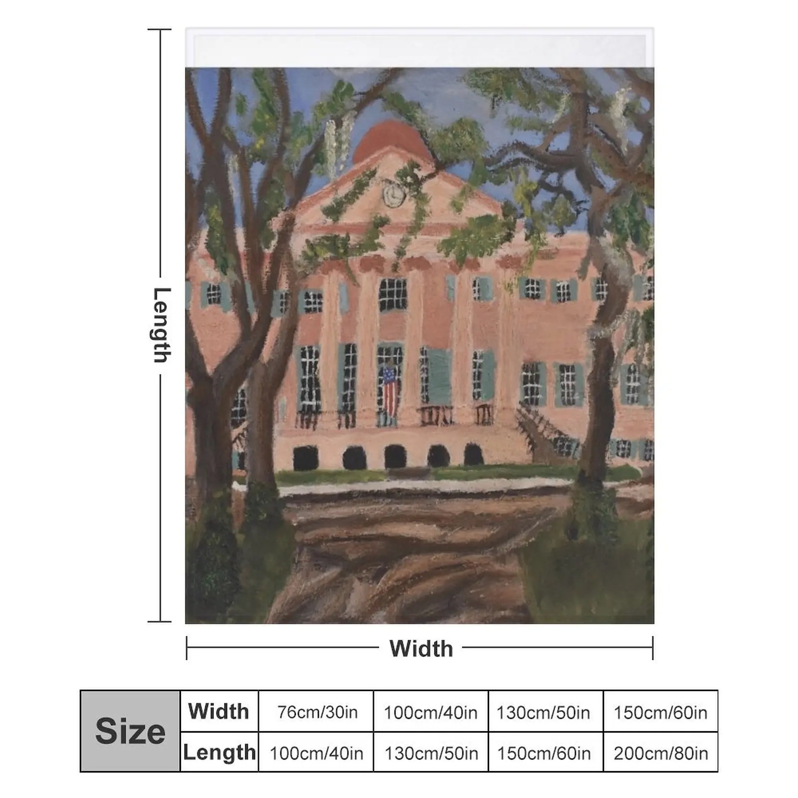 Одеяло Cistern Yard College of Charleston рождественское украшение милые клетчатые одеяла