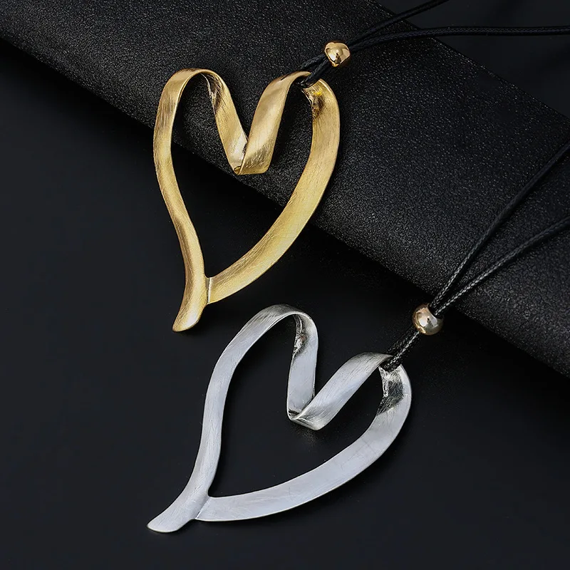Woman Accessories Heart Suspension Fashion Women Pendants Long Necklaces Gifts Jewelry for Party |