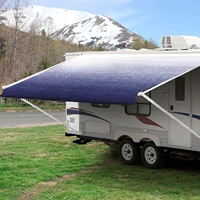 6.6x8.2/8.2x8.2 rv Camping Car Side Shade Awning For Car With Retractable Car/Roof Side Awnings