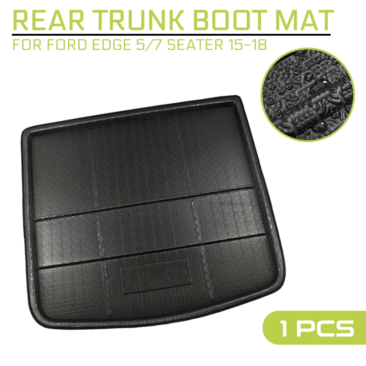 

Car Floor Mat Carpet Rear Trunk Anti-mud Cover For Ford Edge 5/7 seater 2015 2016 2017 2018