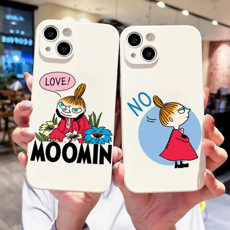 

Cute Moomins Little My Phone Case For IPhone 11 12 13 14 Pro Max 7 8 Plus XS XR 13mini Se2020 Candy Case