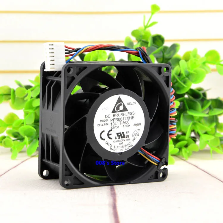 Новый радиатор кулер ЦП вентилятор для мотоцикла DC 12V 4.9A PFR0812XHE -BA77/-AG39/-CX39/-9H98 13000