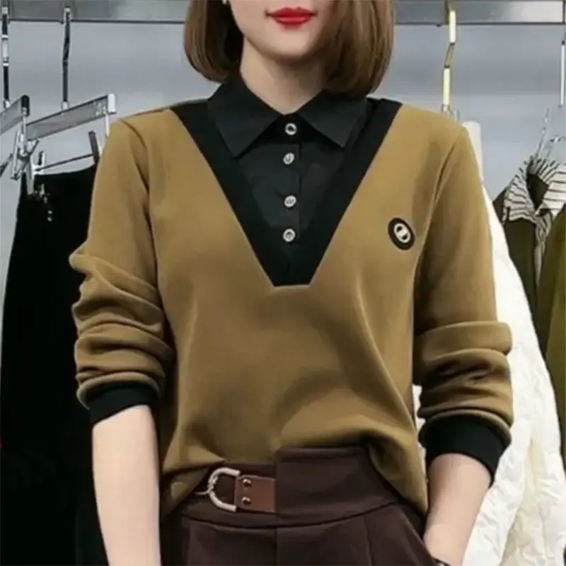 Осенне-зимний однотонный модный Повседневный свитер с длинным рукавом