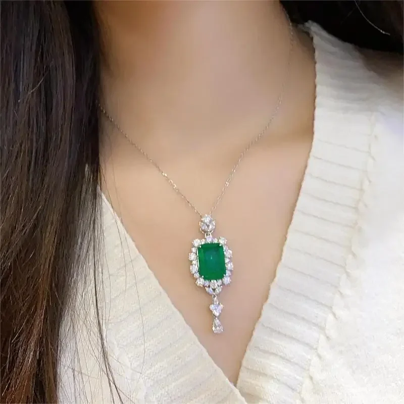 RUIF 2024 горячая Распродажа S925 Серебряный основной камень карат ожерелье