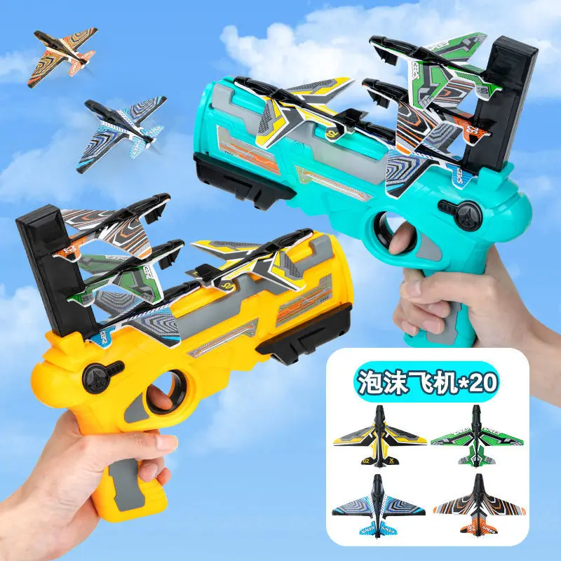 

Airplane Launcher Toy Catapult Plane Gun Toy Airplane Aircraft for Children Plane Catapult Gun Shooting Game Outdoor Sport Toys