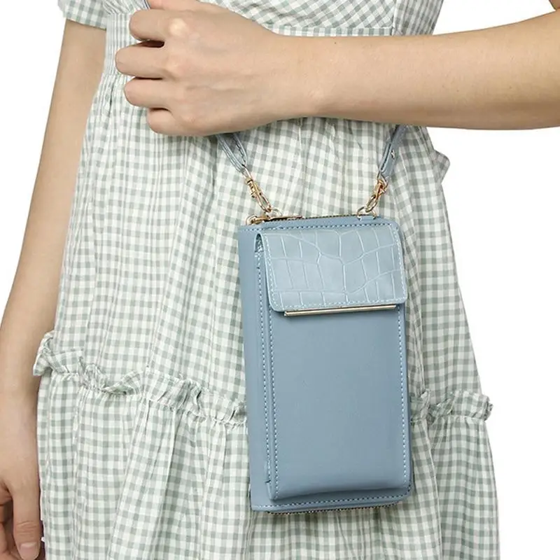 

Leather Purses For Women Multifunctional Small Cross Body Bag PU Leather Purse Lightweight Ladies Cell Phone Shoulder Handbag