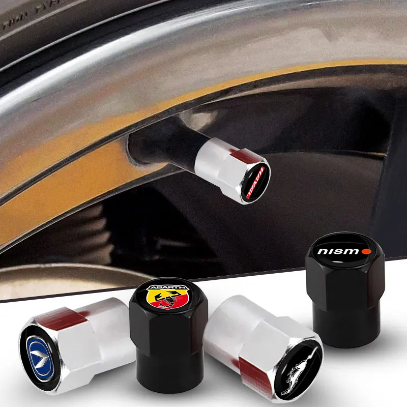 

4pcs Car Tire Hexagon Valve Aluminum Alloy Styling for Jaguar Xf Xe X Type F Pace Power S Type E Pace Xk Xkr Xfl Car Accessories