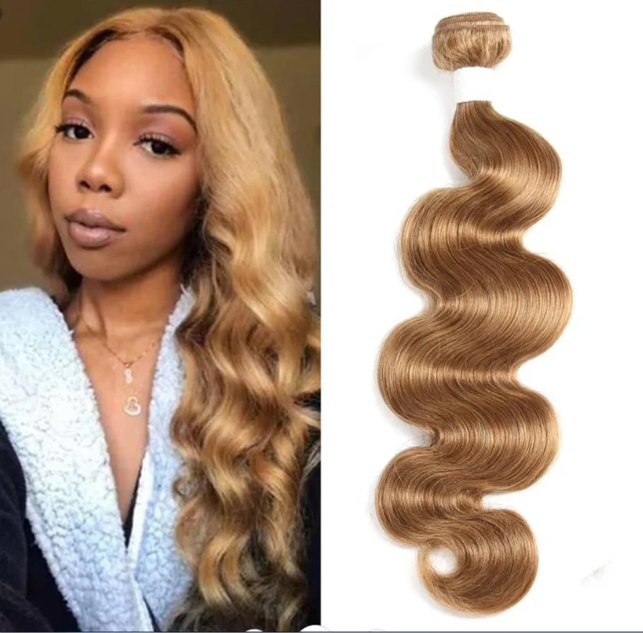 

Honey Blonde Body Wave Human Hair Bundles 8-26Inches 100% Brazilian Hair Weave Bundles 1PC Non-Remy Hair Extensions IJOY