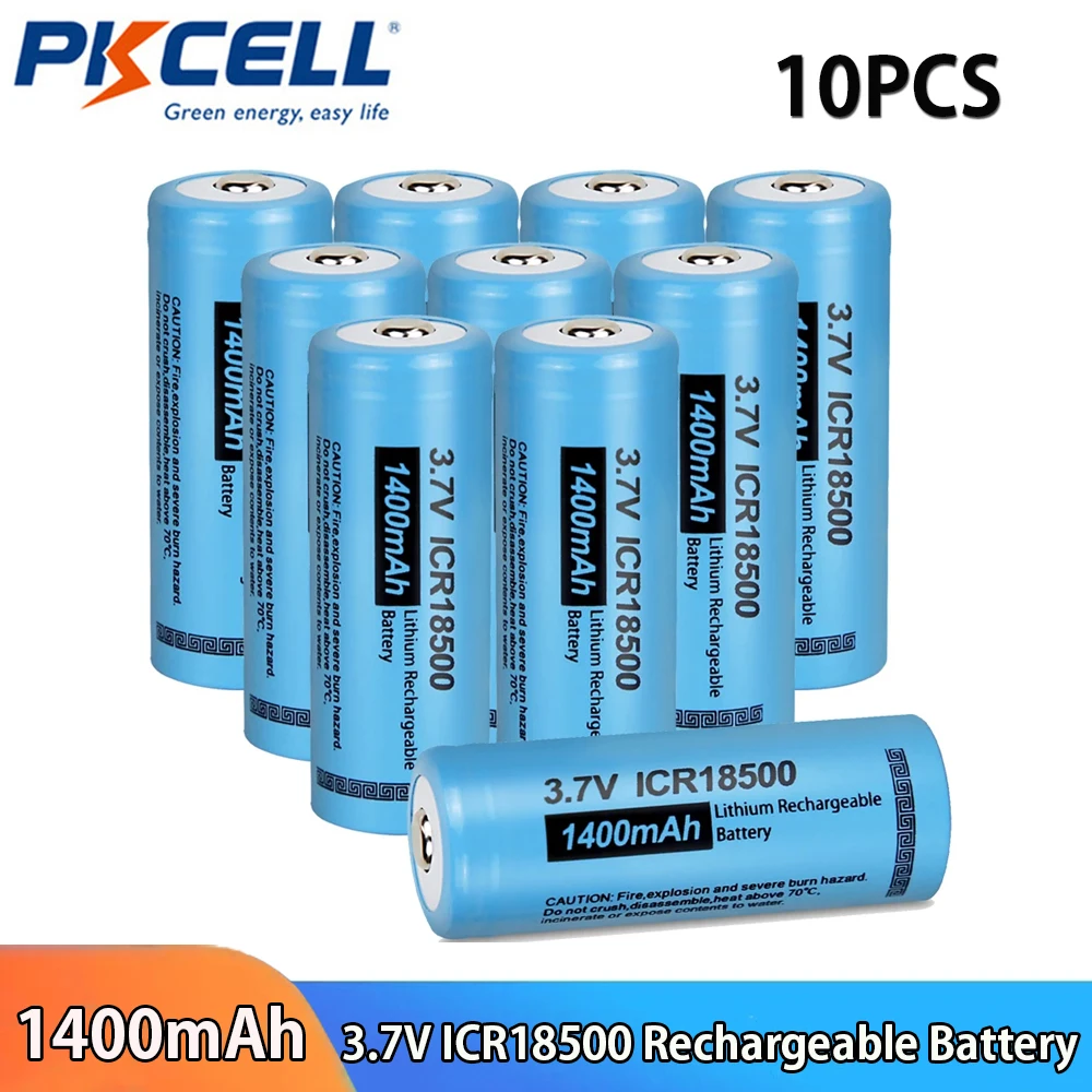 10 шт., литий-ионные аккумуляторные батарейки 3,7 в 1400 мАч