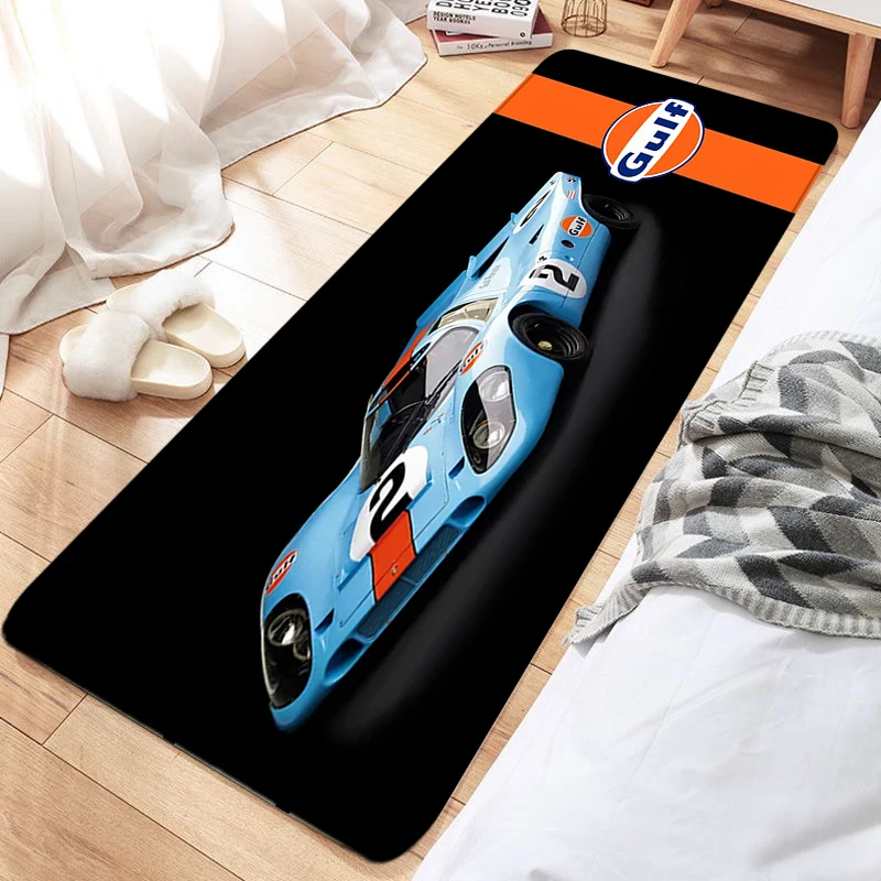

Гоночный Автомобильный Ковер для комнаты, напольный коврик с изображением залива и масла, Придверные коврики, ковер для домашних животных, коврик для ванной, кухни, коридора, стопы, искусственная кожа, подарок на день рождения