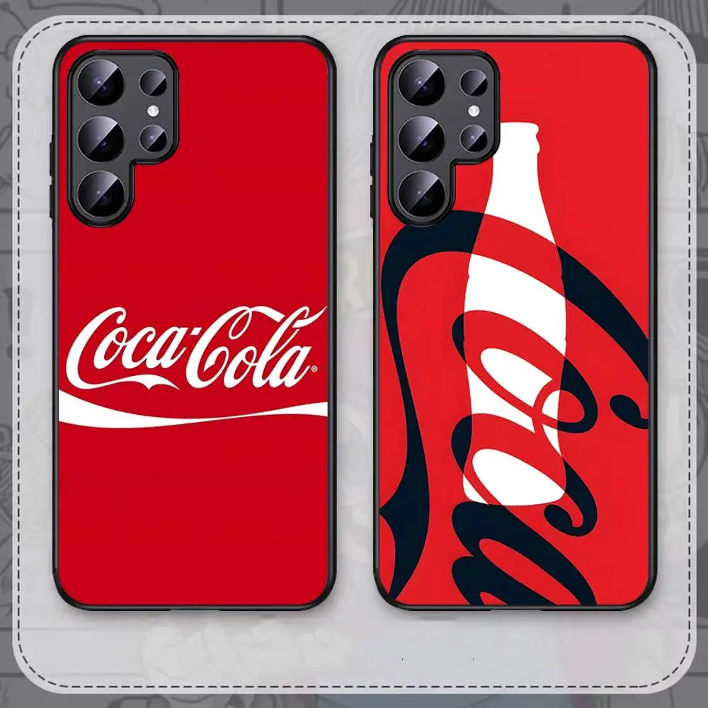 Фото Ретро-чехол для телефона C-Coca C-Cola для Samsung S 24 Fe 25 Ultra Plus 20 Lite 21 30 22 23 24 22 Ultra 5G Fundas №5