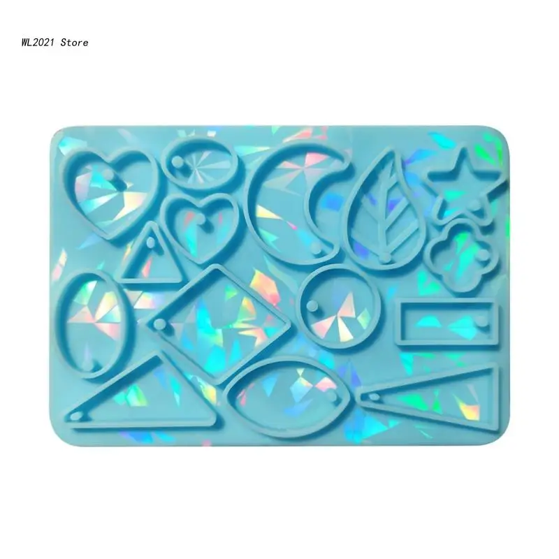 

DIY Shiny Glossy Light Shadow Keychain Mold Earrings Mould Resin Epoxy Jewelry