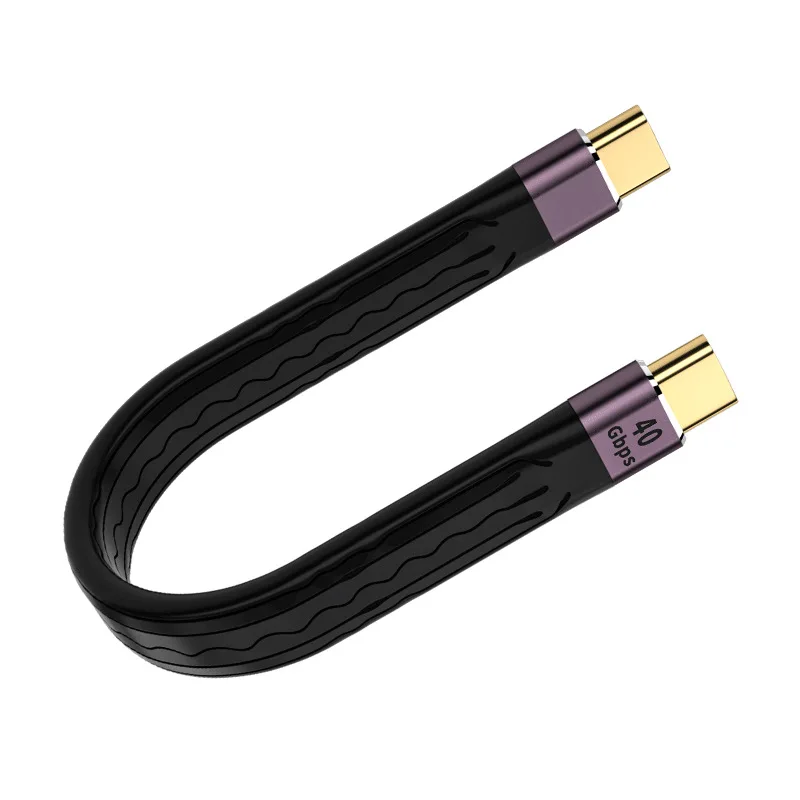 

Short USB C Cable USB C Male to type C Male FPC USB4.0 PD 100W Quick Charge 8K Video 40Gbps for SSD eGpu PowerBank
