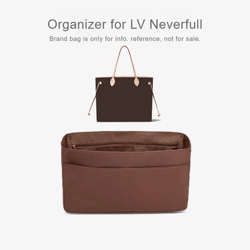 Insert Bag Organizer For LV Neverfull 31 39 cm High Quality Fabric And Good Craft For Shape And Protect Bags