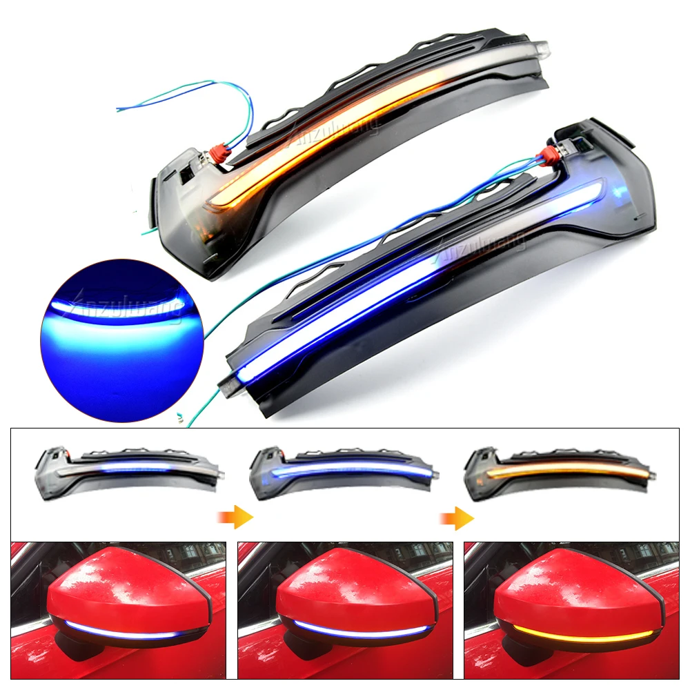 

Dynamic Turn Signal Light Car Rear View Mirror LED Indicator Sequential Blinker For Audi A3 8V S3 RS3 S Line 2013-2018