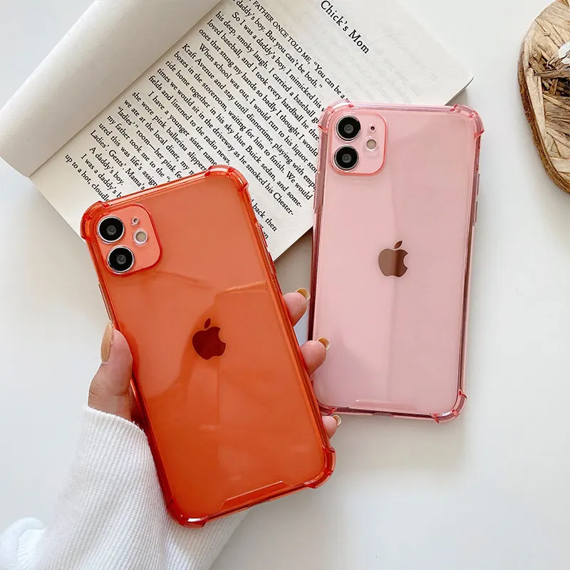 

Thick Shockproof Phone Cases For iPhone 12 11 13 Case Silicone Soft Back Cover For iPhone 11 12 Pro Max X XS XR 8 7 6 Plus Case