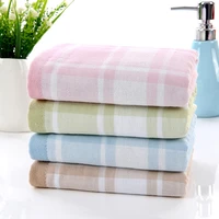 3434cm3474cm super absorbent towels 100 cotton gauze plaid print face towel handkerchief washcloth bedroom hand towel sets