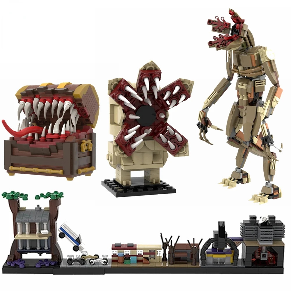 

Фигурки героев фильма «очень странные дела» MOC 35522, Demogorgon Brickheadz, имитирующие грудную коробку, строительные блоки, игрушки для детей, подарки