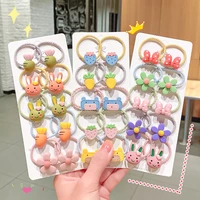 ly faye korean 10pcsset kid cartoon animal bow curly hair accessories baby girl headband bands accessory clips new headwear