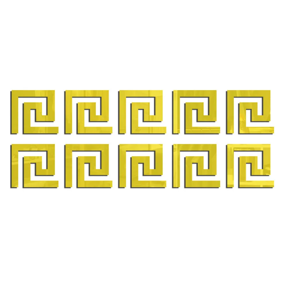 Зеркальная линия талии по краю наклейка на стену искусство своими руками