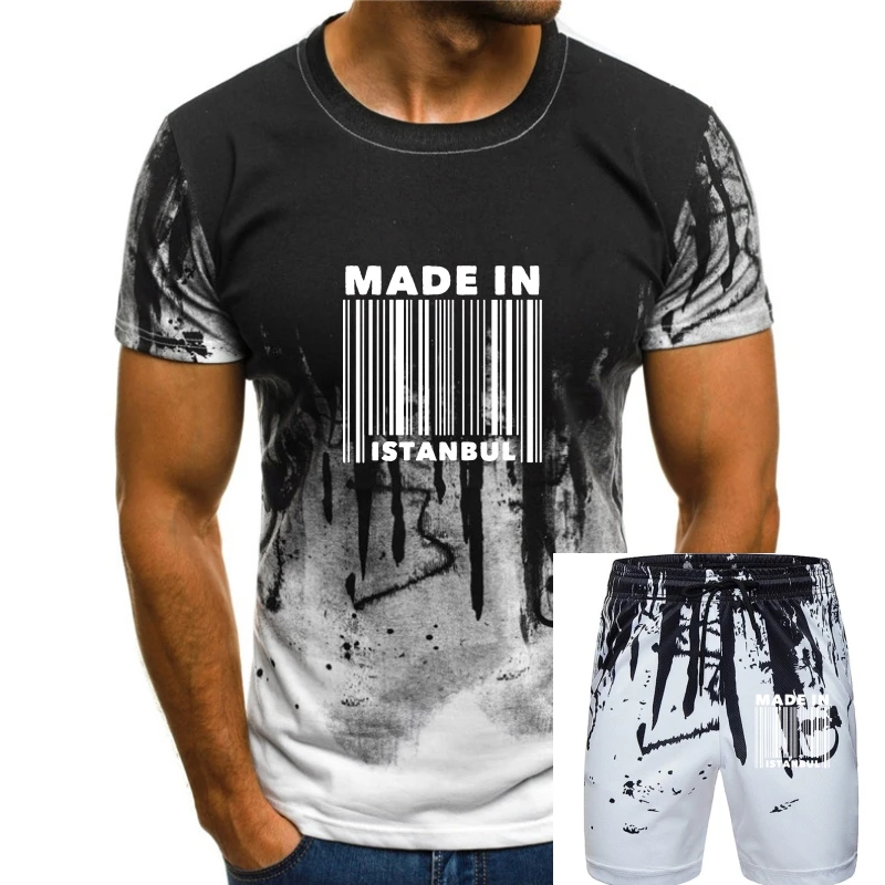 

Fashion Istanbul Barcode Mens T-Shirt T Shirt For Men Tshirt For Men Streetwear Cool Design Tops Camisa Blanca Hombre