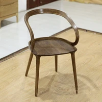 design dining chairs walnut wooden armrest home vintage vanity hotel chair salon elegant balcony office meubles furniture oa50dc