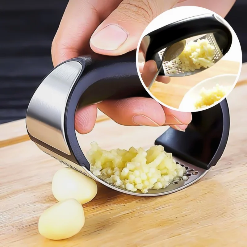 

Manual Stainless Garlic Squeezer Multipurpose Seasonings Easy Practical Quick Kitchen Utensil