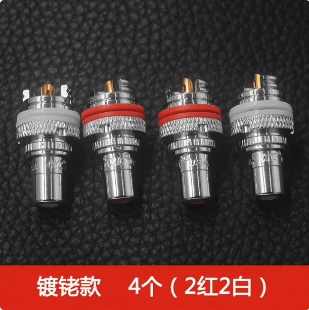 Фото CMC805 Lotus Female Base, позолоченный RCA-разъем, аудиоразъем для Hi-Fi акустики, аудиотерминал №4