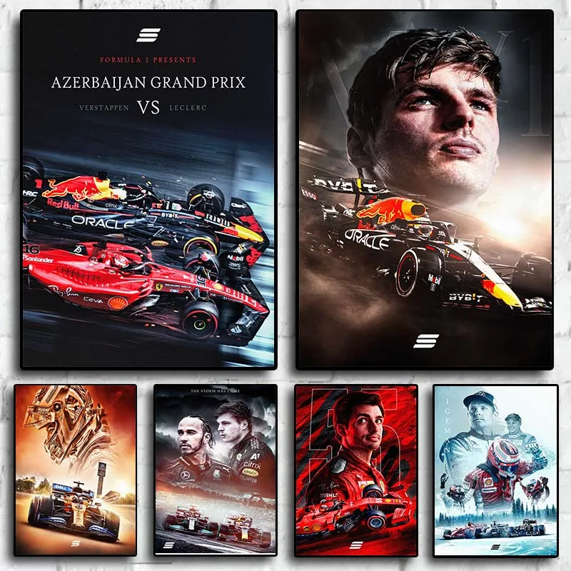Картина на холсте «Автомобили F1» классической формулы, настенный плакат для мотоспорта, эстетическое украшение детской комнаты, постеры для украшения дома z422 Картина на холсте «Автомобили F1» классической формулы, настенный плакат для мотоспорта, эстетическое украшение детской комнаты, постеры для украшения дома z422
