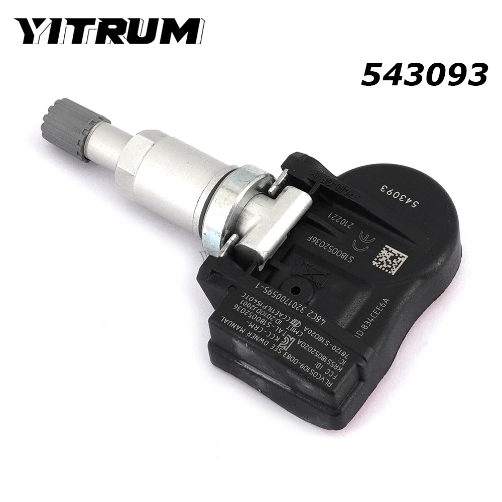 

YITRUM 543093 Car TPMS Tire Pressure Sensor For Citroen C4 C5 C6 C8 Peugeot 1007 207 307 407 508 607 807 9656822980 9634866180